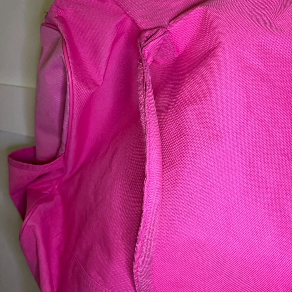 Vintage 2009 Hello‎ Kitty Sanrio Duffle Bag Weekender Over Night Pink Stripes